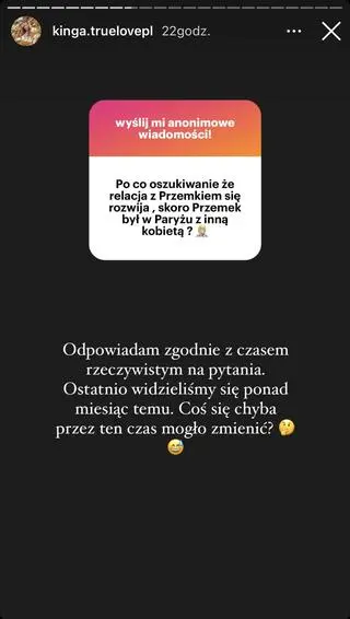 "True Love". Kinga o Przemku