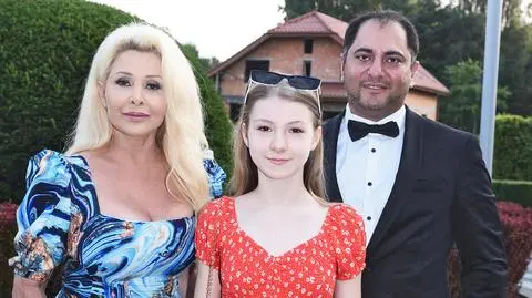 Aldona Orman z mężem i córką Idalią