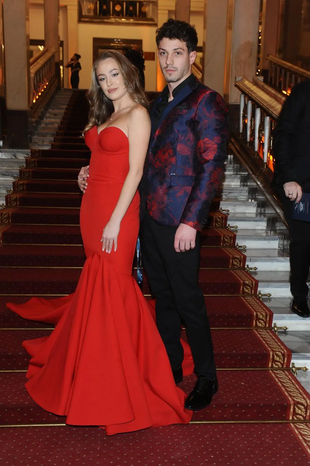 Wiktoria Gąsiewska i Jasper Sołtysiewicz zadebiutowali razem przed obiektywami fotoreporterów