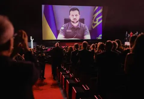 Cannes 2022. Wołodymyr Zełenski wygłosił poruszające przemówienie na ceremonii otwarcia