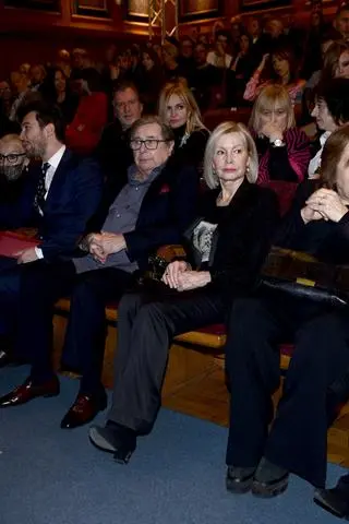 Janusz Gajos z żoną