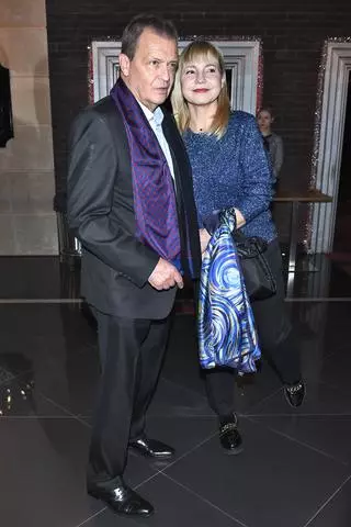 Jan Frycz z żoną