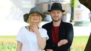 Emilia Komarnicka-Klynstra jako panna młoda. Aktorka pokazała film z wesela