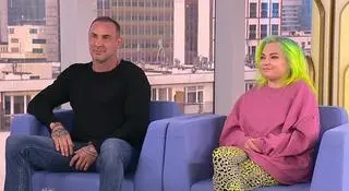 Przemysław Saleta z córką Nicole