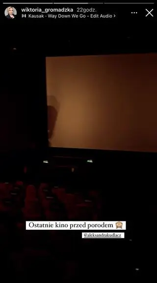 Wiktoria Gromadzka pokazała się na chwilę przed porodem