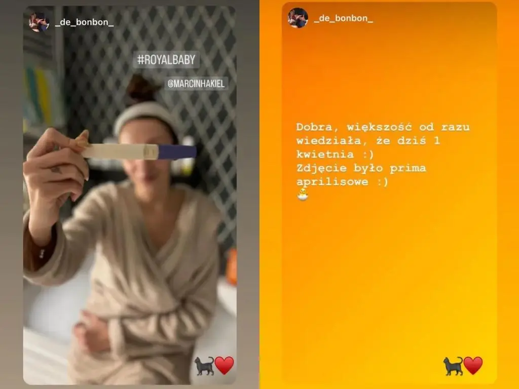 Marcin Hakiel i jego ukochana pokazali test ciążowy 