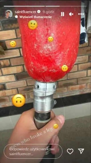 Bartek Kloch złamał nogę