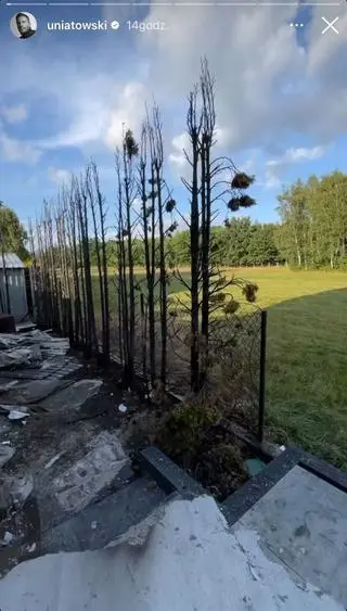 Sławek Uniatowski pokazał dom po pożarze