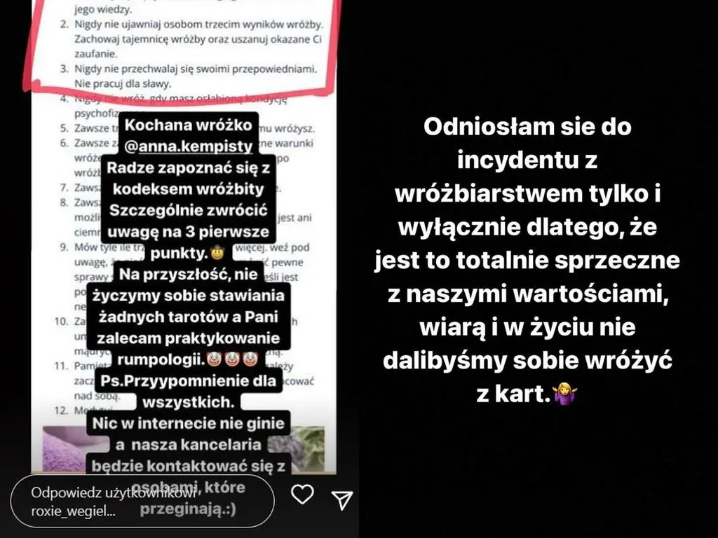 Rokana Węgiel odniosła się do wróżby znanej wizjonerki 