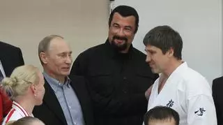 Steven Seagal w towarzystwie Władimira Putina