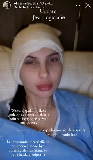 Eliza Milewska powiedziała, jak się czuje po operacji
