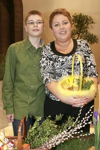 Dorota Wellman z synem