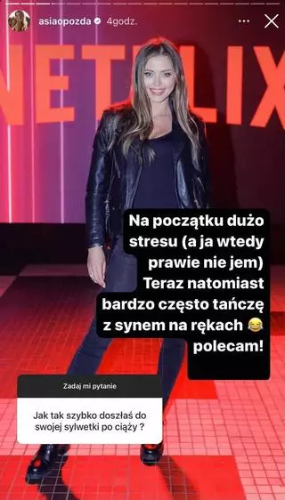 Joanna Opozda o powrocie do formy sprzed ciąży