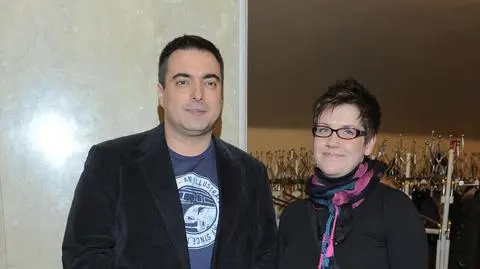 Tomasz Sekielski z żoną 