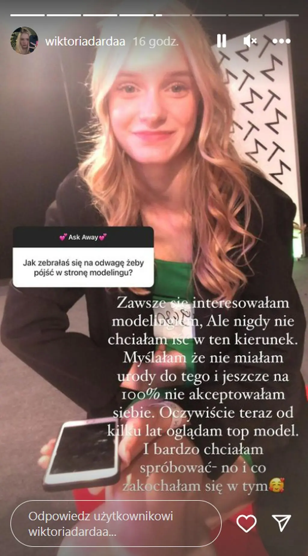 "Top Model". Instagram: Wiktoria Darda 