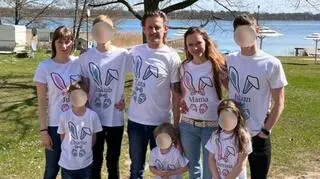 Julia Wójcik z rodzeństwem, Michał Wójcik z partnerką