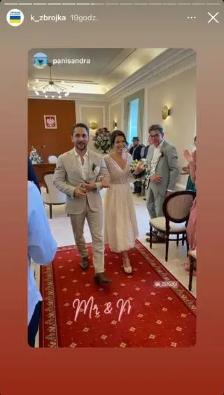 Ślub Otara Saralidze i Katarzyny Zbrojewicz