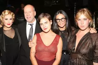 Bruce Willis i Demi Moore z córkami