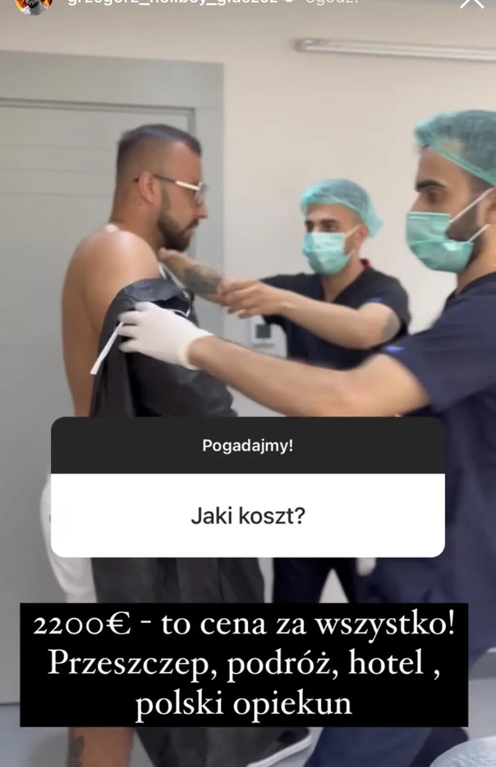 Grzegorz Głuszcz z "Hotel Paradise All Stars" o przeszczepie