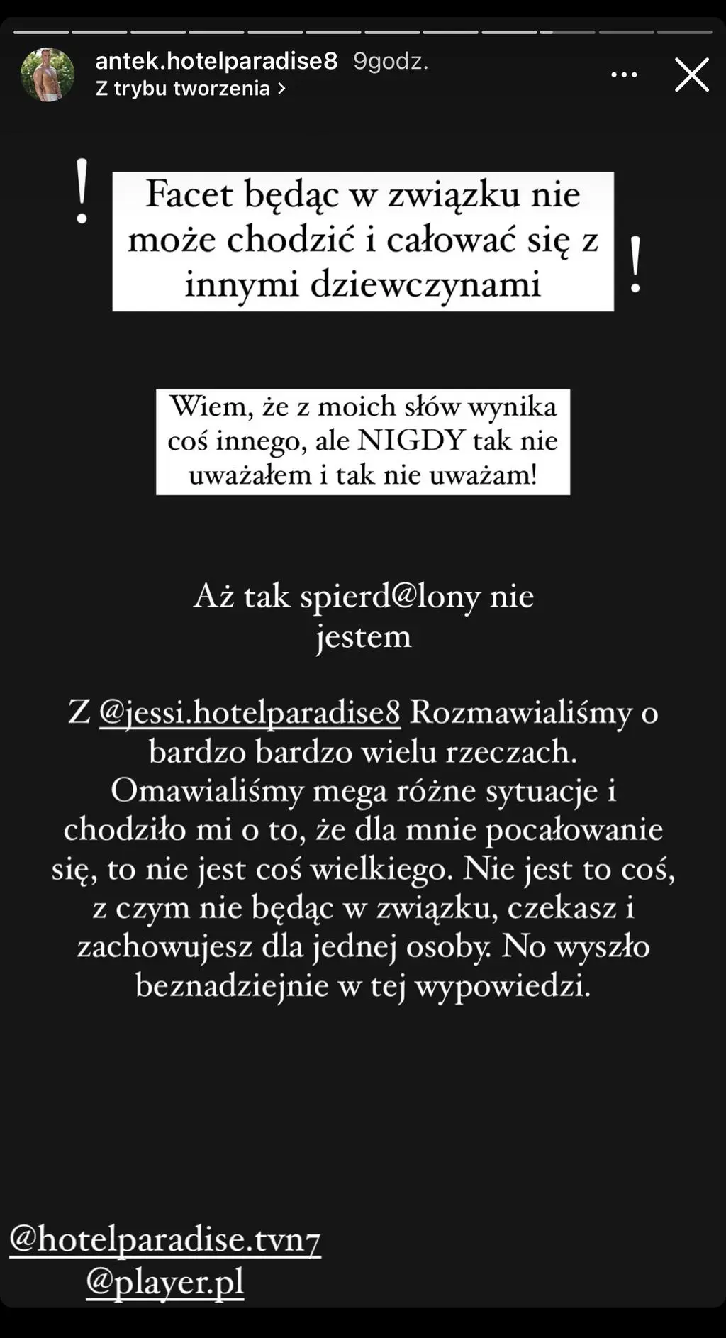 Antoni Trojanowski z "Hotelu Paradise 8"