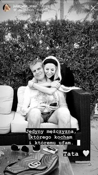 Julia von Stein pokazała zdjęcie z tatą