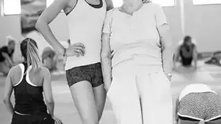 Anna Lewandowska z babcią