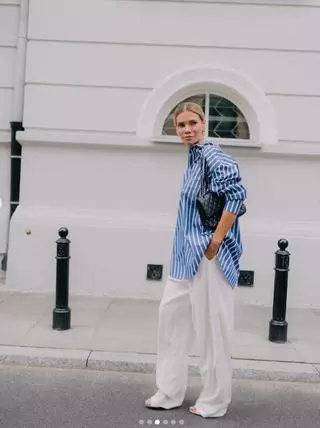 Maja Bohosiewicz w szerokich spodniach