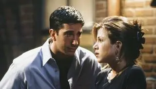 "Przyjaciele". David Schwimmer parodiuje Jennifer Aniston 