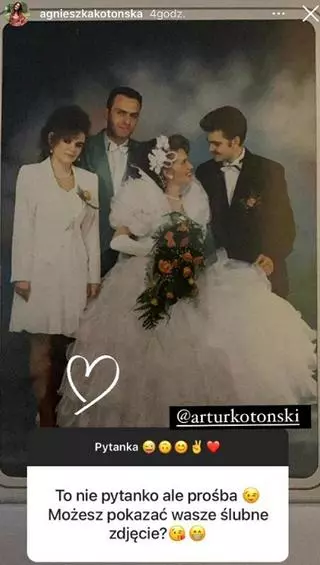 Agnieszka i Artur Kotoński w dniu ślubu