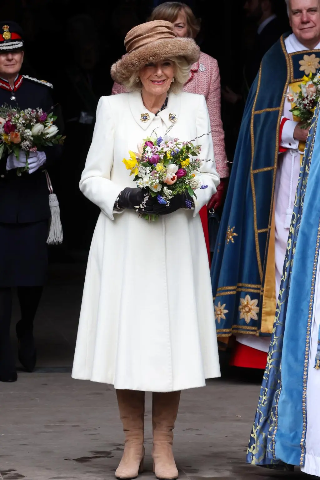 Camilla Parker Bowles na nabożeństwie wielkanocnym