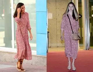 Królowa Letizia i jej córka wystąpiły w identycznych sukienkach 