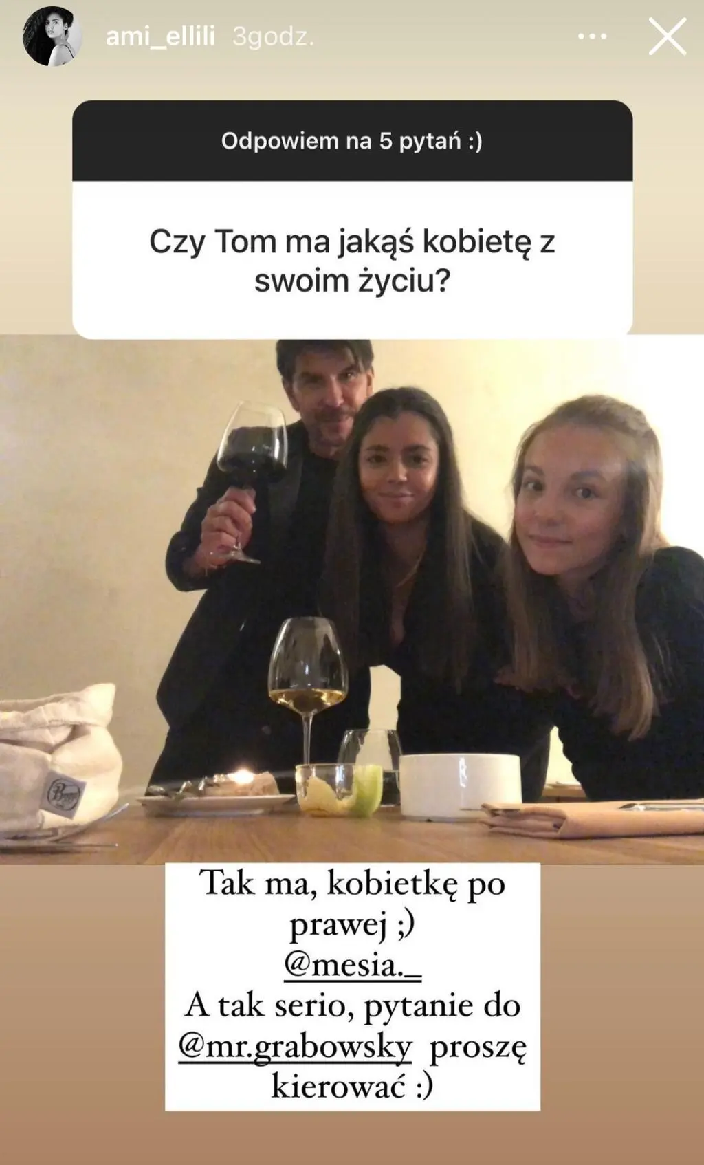 Amira odpowiedziała na pytanie, czy Tom ma przy sobie jakąś kobietę