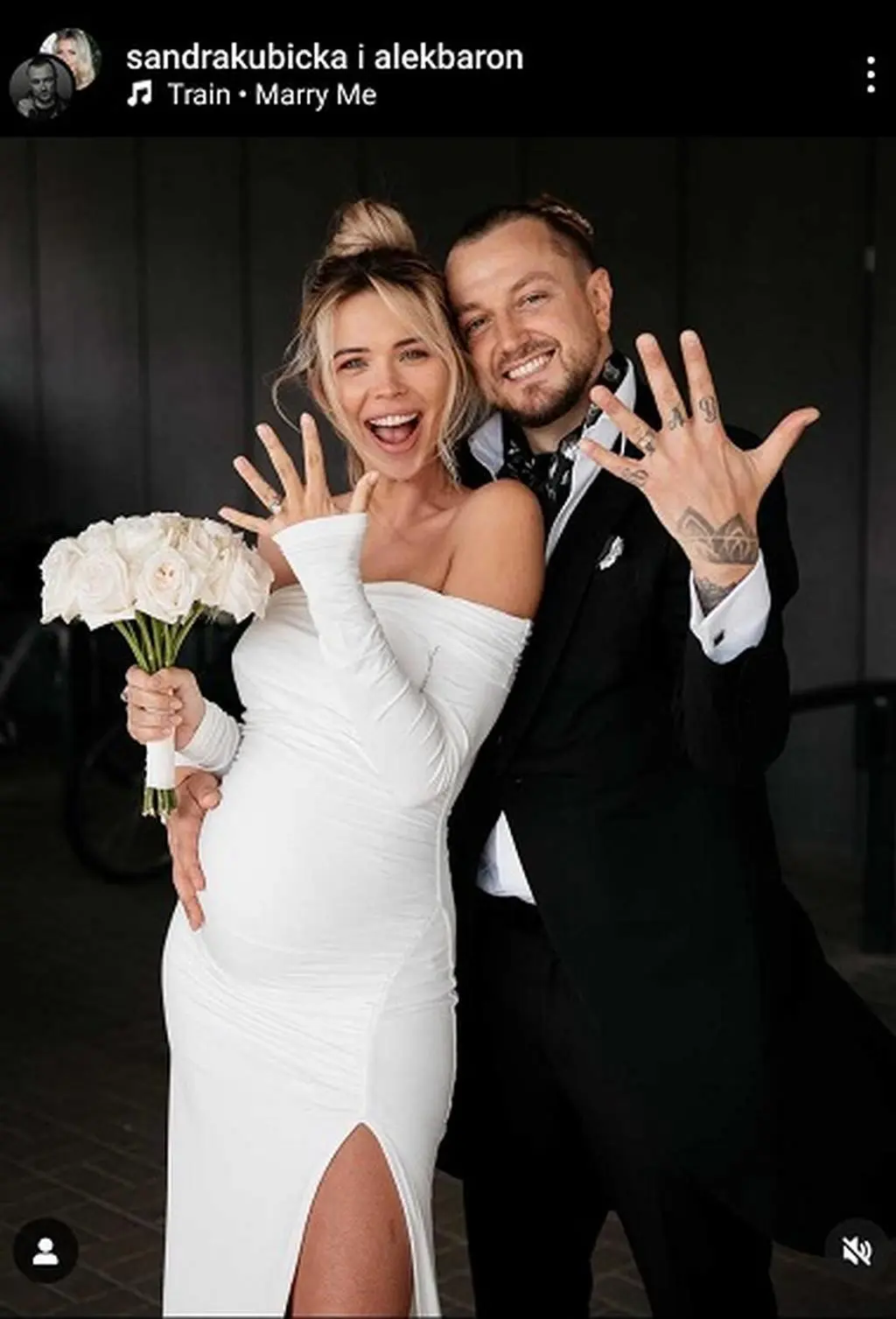 Sandra Kubicka i Aleksander Milwiw-Baron