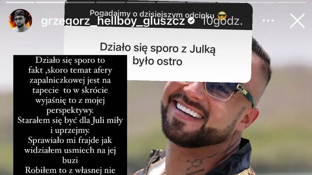 Grzegorz Głuszcz o kłótni z Julią. 