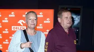 Kazik Staszewski pojawił się z żoną na premierze filmu. To rzadki widok dla fanów