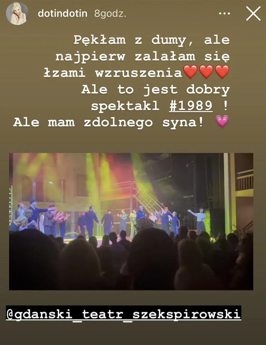 Dorota Szelągowska dumna z osiągnięć syna