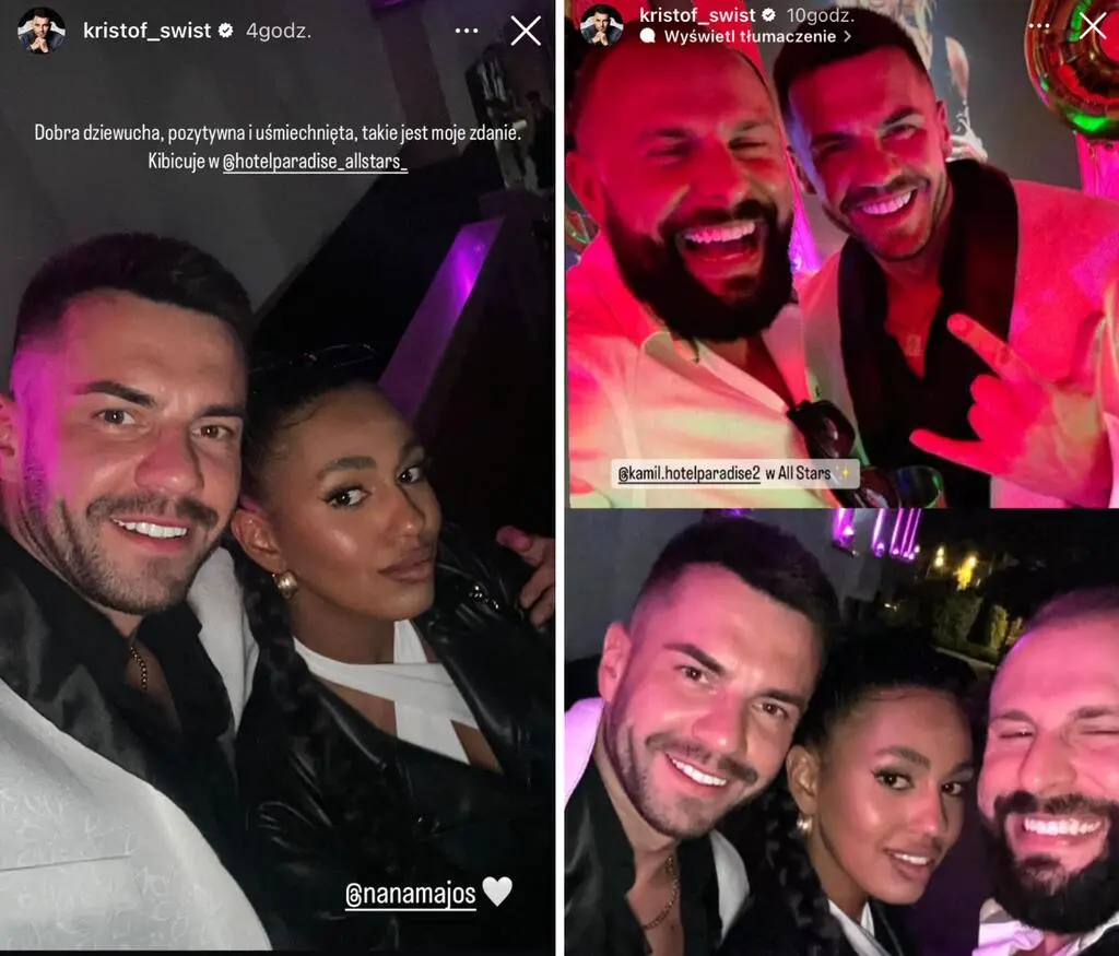"Hotel Paradise All Stars". Natalia "Nana" Majos, Krzysztof Świst, Kamil Piórkowski