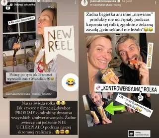 Joanna Koroniewska i Maciej Dowbor bronią filmiku z wyrzucaniem jedzenia