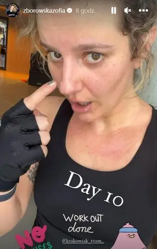 Zofia Zborowska-Wrona ćwiczy na siłowni