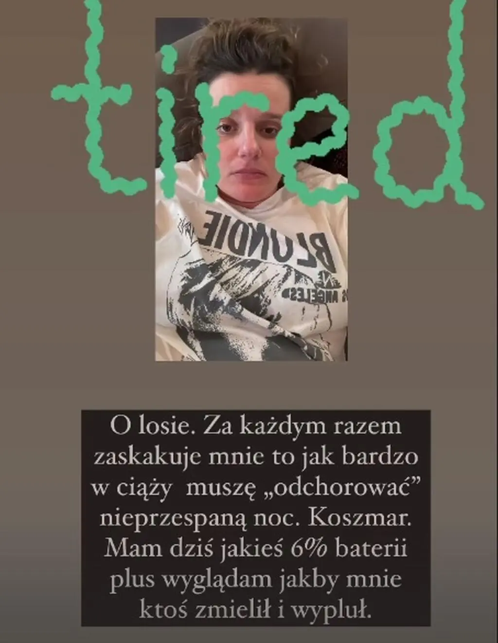 Zofia Zborowska-Wrona o swoich ciążowych dolegliwościach