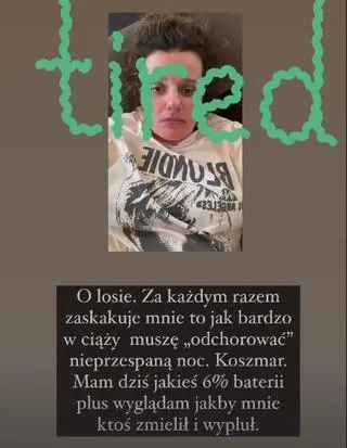 Zofia Zborowska-Wrona o swoich ciążowych dolegliwościach