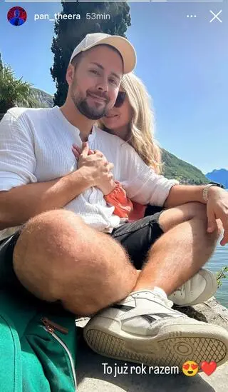 Przemysław Wereszczyński z partnerką