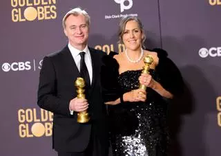 Złote Globy 2024 – Christopher Nolan, Emma Thomas