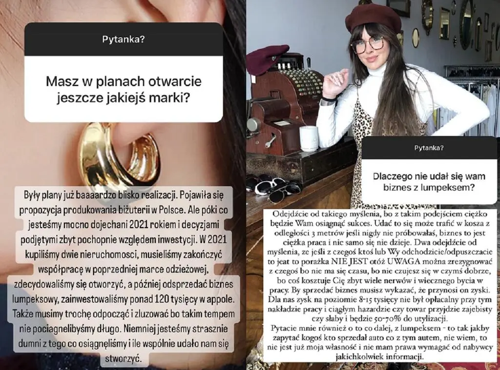 Ile Aleksandra Żuraw zainwestowała w swoją markę?