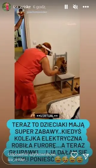 Iza Zeiske w okularach vr