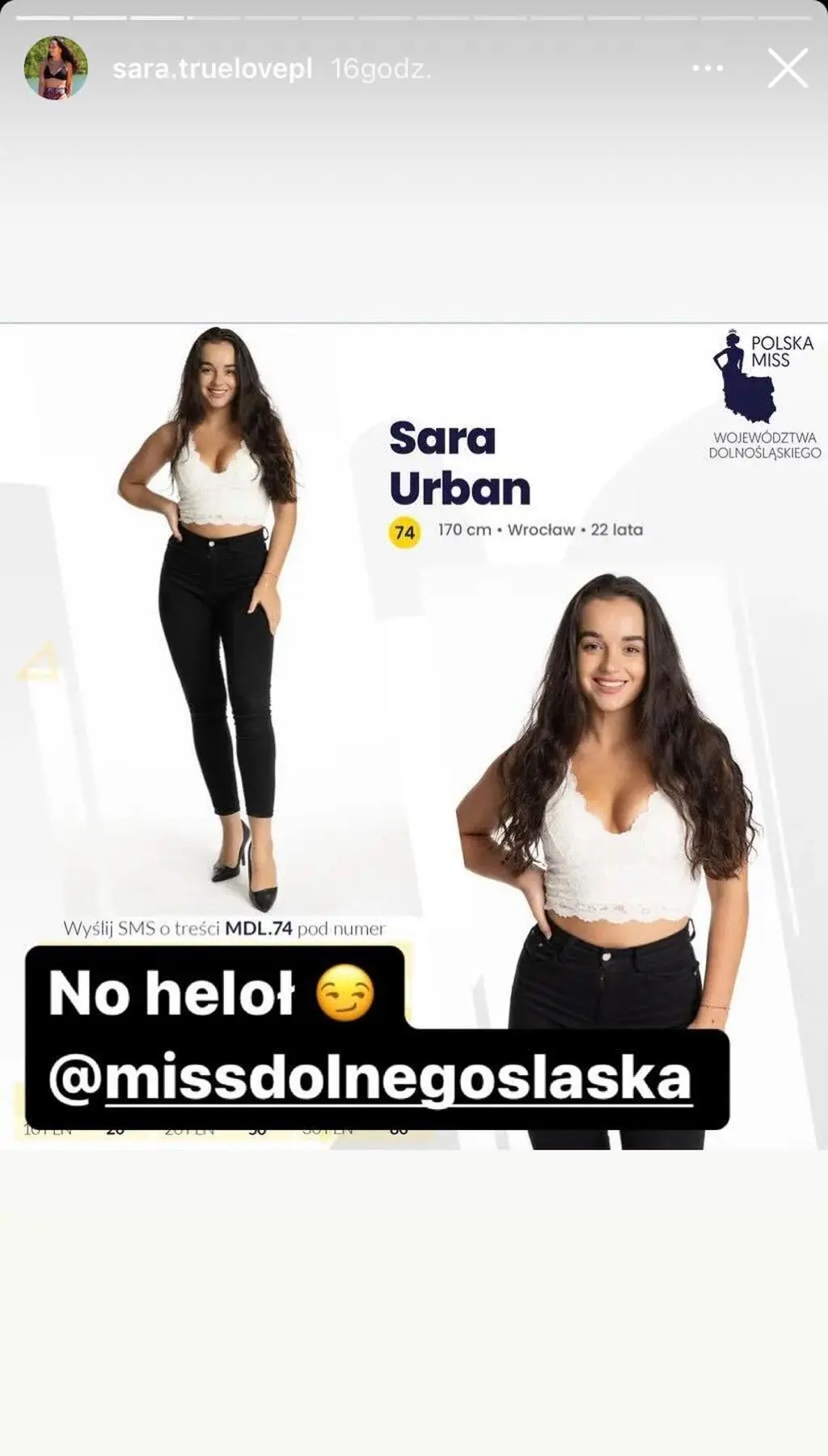 Sara z "True Love" startuje w wyborach Miss