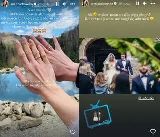 Aneta i Robert Żuchowscy wspominają swój ślub w programie
