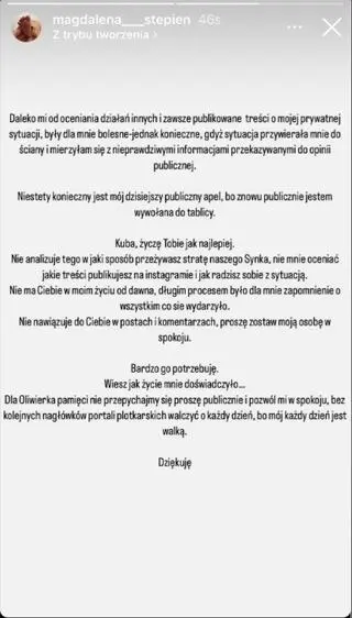 Magda Stępień zwróciła się do Jakuba Rzeźniczaka