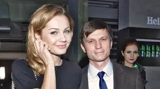 Małgorzata Socha z mężem