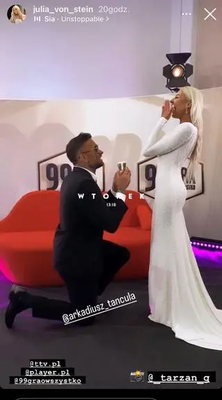 Julia von Stein z Arkadiuszem Tańculą 